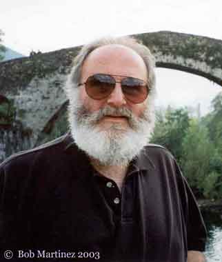 Bob Martnez at the "Roman" bridge at Cangas de Onis, October 1999
